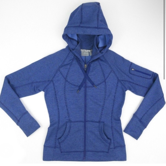 Athleta Jackets & Blazers - Athleta sapphire blue fleece lined jacket